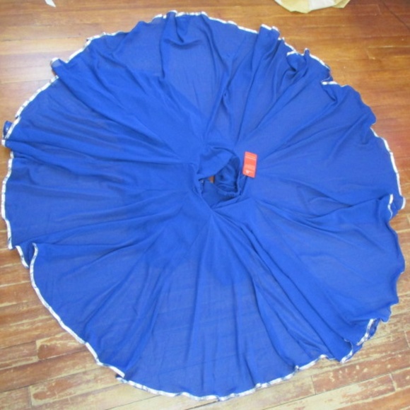New Crepe chiffon Flair Sweep Latin Dance Skirt - Picture 2 of 4